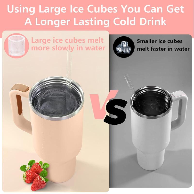 Product Introduction of Ice Cube Mold with Lid, 1 Count 4 Grids Silicone Ice Cube Mold, Reusable Ice Cube Maker Containers for Home Kitchen Gadgets Accessories,  Kitchen Supplies 3