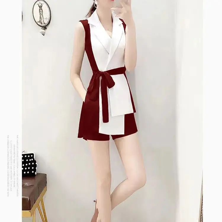 Bộ Đồ Phong Cách Phương Tây, Hàng Mới Về, Dành Cho Nữ, Bộ Sưu Tập Mùa Hè 2024, Phong Cách Hàn Quốc, Bộ Đồ Sành Điệu, Quần Đùi, Bộ Đồ Đôi Thanh Lịch 6