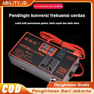 1500W DC Portable USB Car Power Inverter Adapter With 6 USB Ports 12V/24V To AC 220V Charger Fast Charging Car Universal Socket