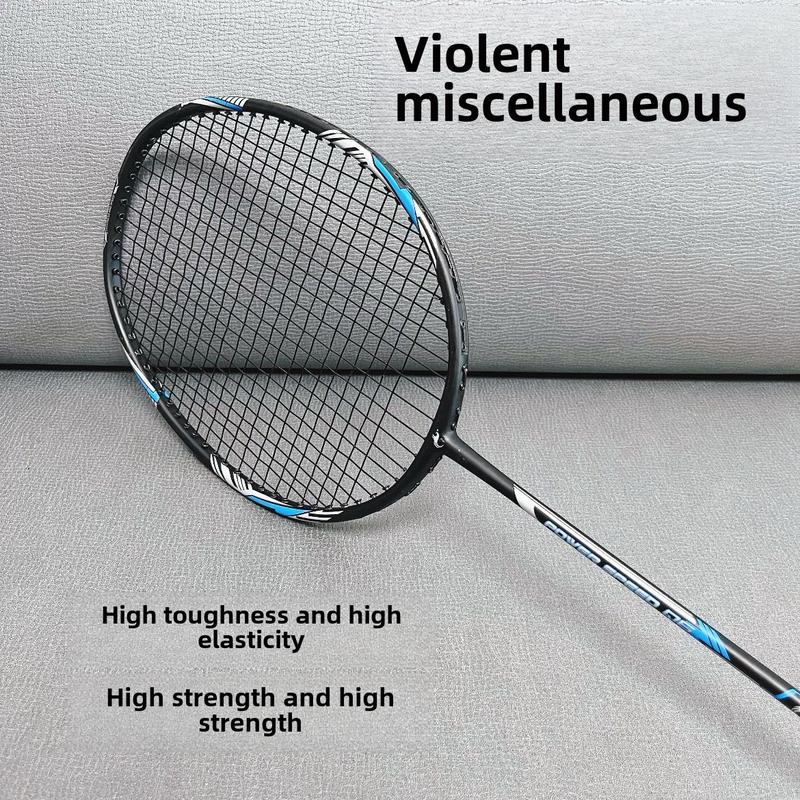 Product Introduction of Balanced Bamboo 4u Ultra-Light Full Carbon Fiber Badminton Racket Durable Single Shot Men and Women Training Competition Professional Shot 6