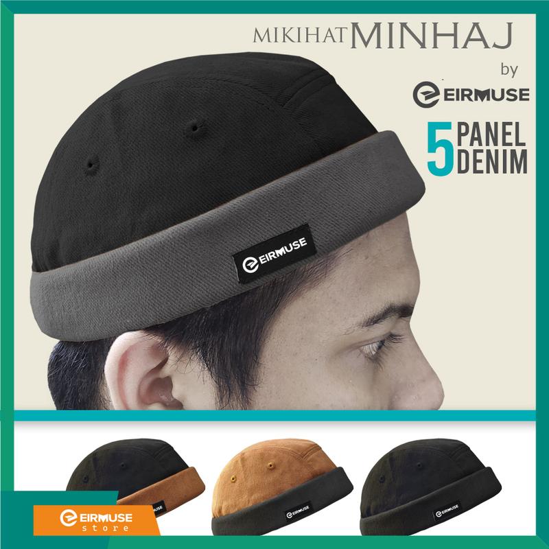 Topi Miki Hat Premium MINHAJ by Eirmuse Peci Gaul Coklat Hitam 1