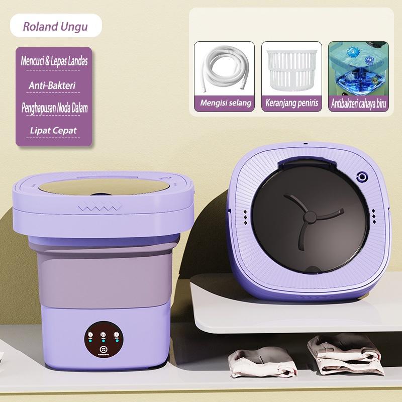 Product Introduction of Mesin Cuci Lipat Mini Portabel / Mesin Cuci Lipat Otomatis 10.5L / Pengering Sterilisasi Cahaya Biru / Mesin Cuci & Kering All-in-One 18