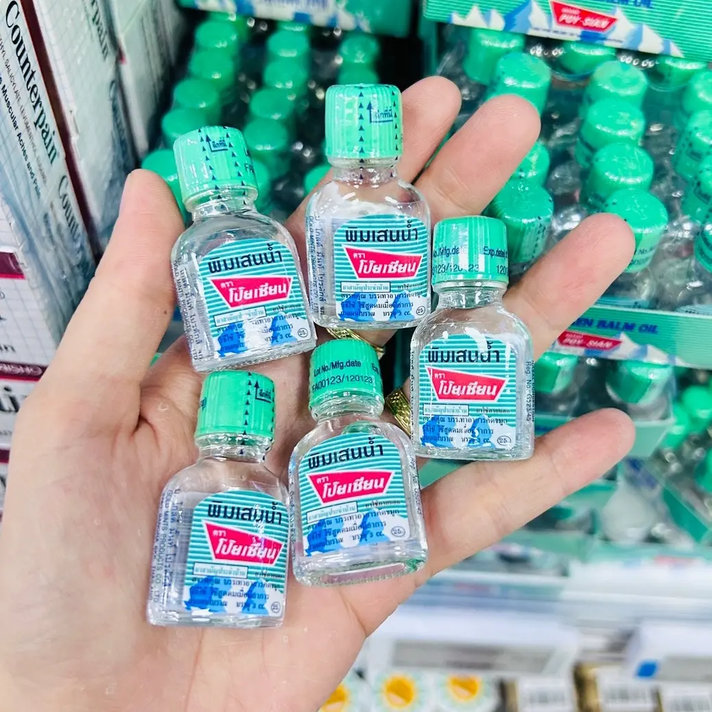 Dầu Gió Thông Mũi Thảo Dược Poy Sian Thái Lan Cực Kỳ Thơm ( 1 chai mini 3ml )