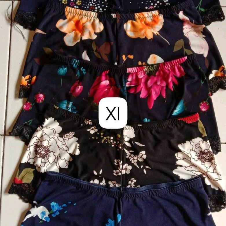 celana dalam wanita CD Jupe boxser / hotpan semua ukuran harga sama bahan spandek renda lembut Bunga Dewasa untuk motip dan warna di kirim randem 5