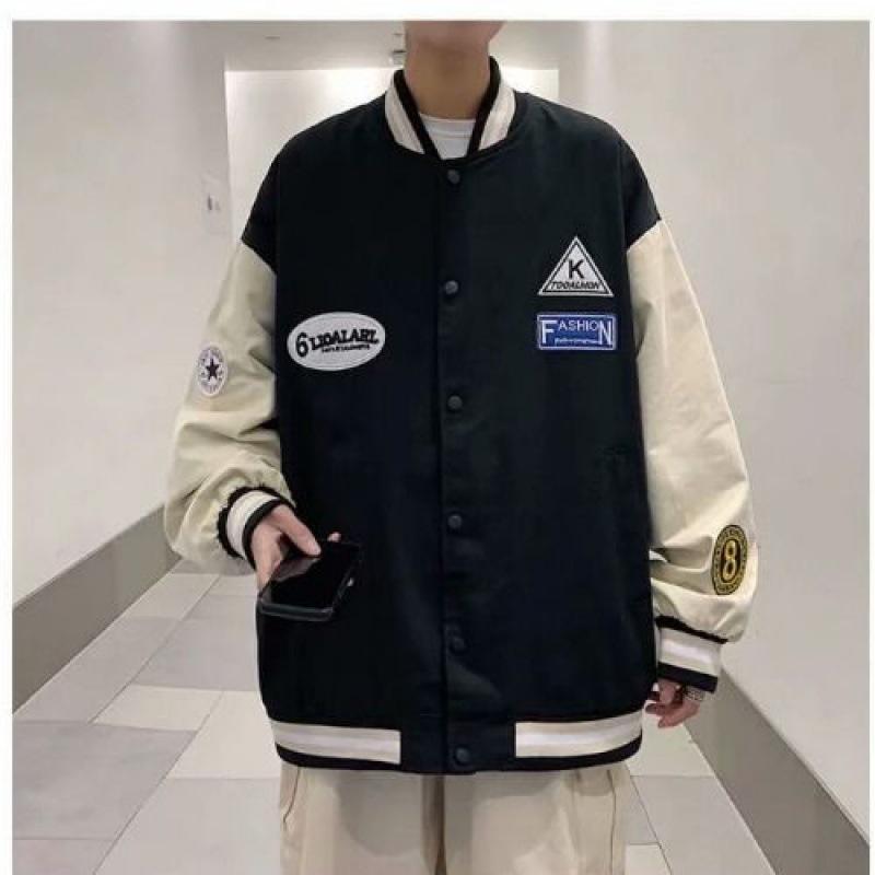 Áo Khoác Bomber, Phong Cách Cổ Điển Mỹ, Dành Cho Nam, Thích Hợp Cho Mùa Xuân Và Mùa Thu Menswear Jacket Nhung 6
