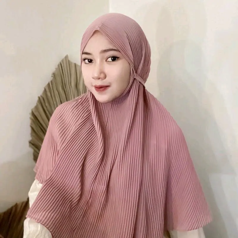 Hijab Bergo Maryam Plisket/ Hijab bergo Plisket/ Hijab Plisket/ Hijab instan Plisket