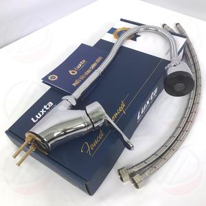 Vòi Rửa Bát Đồng Thau Mạ Crome Nóng Lạnh LUXTA L3203B - Thân uốn dẻo, đầu vòi tăng áp 2 chế độ