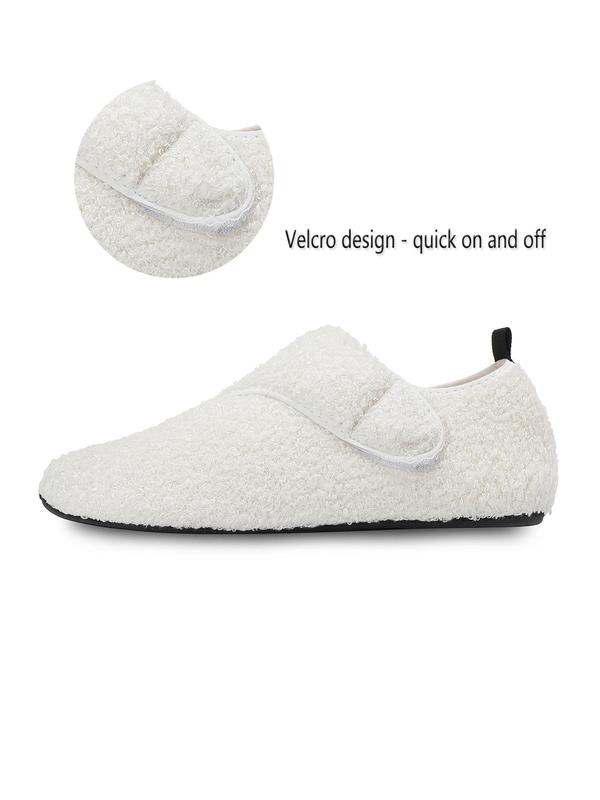 Women's Solid Color Non-slip Sports Slippers, Portable Warm Slippers for Home Travel Hotel, Sports Slide for Indoor & Outdoor Wear 5