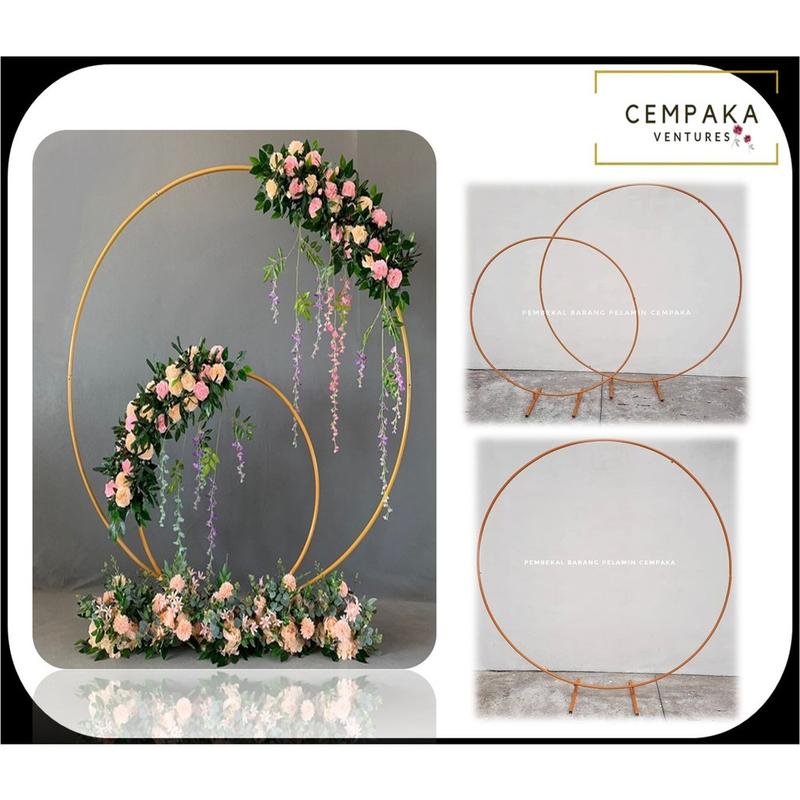 Ready Stock Backdrop Ring Pelamin Photobooth Wedding Pintu Gerbang ...
