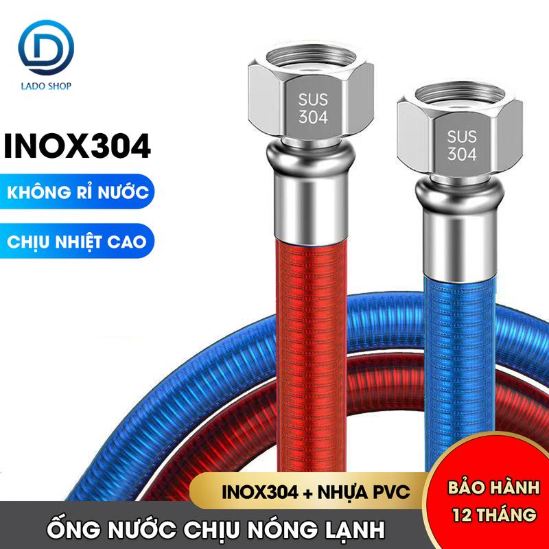  Ống cấp nước nóng lạnh dây cấp nước cho bồn lavabo bồn rửa chén máy giặt máy nóng lạnh inox 304 uốn cong tùy ý 