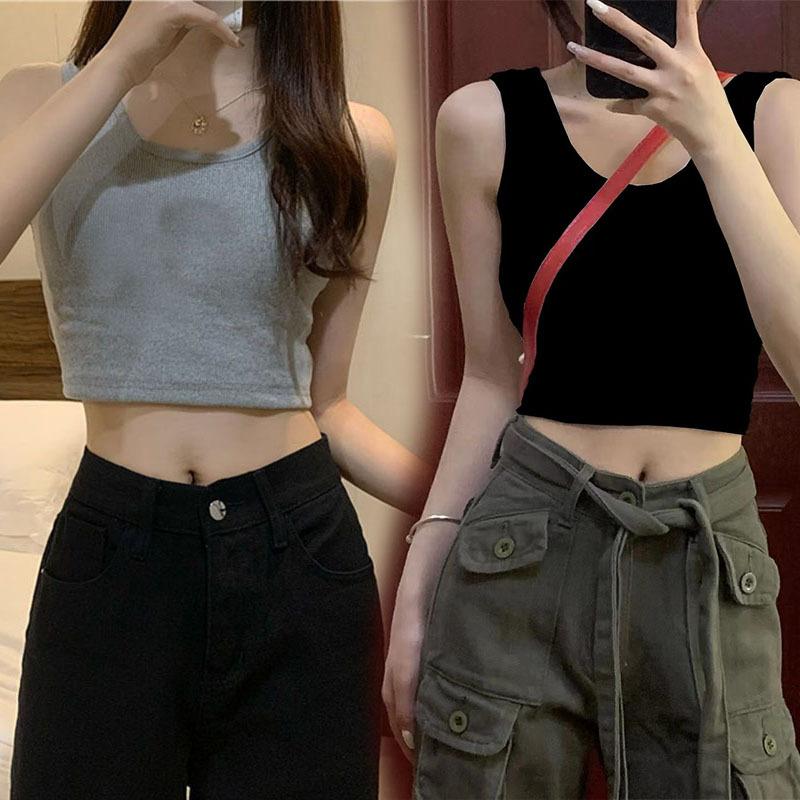 Product Introduction of New summer 2025 off-shoulder crop top for women, suitable for both outerwear and layering 10
