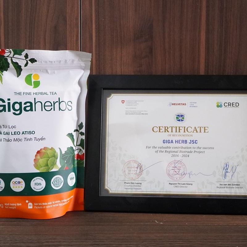 Trà Mát Gan GigaHerbs Túi Zip 250Gram Nước Trà Tea Chè Cà Gai Leo Atiso - Sản Phẩm Chính Hãng 7