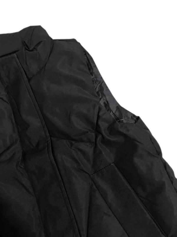 Women's Solid Color Zip Up Pocket Vest Jacket, Casual Stand Collar Sleeveless Outerwear for Fall & Winter, Women's Clothes for Daily Wear 4