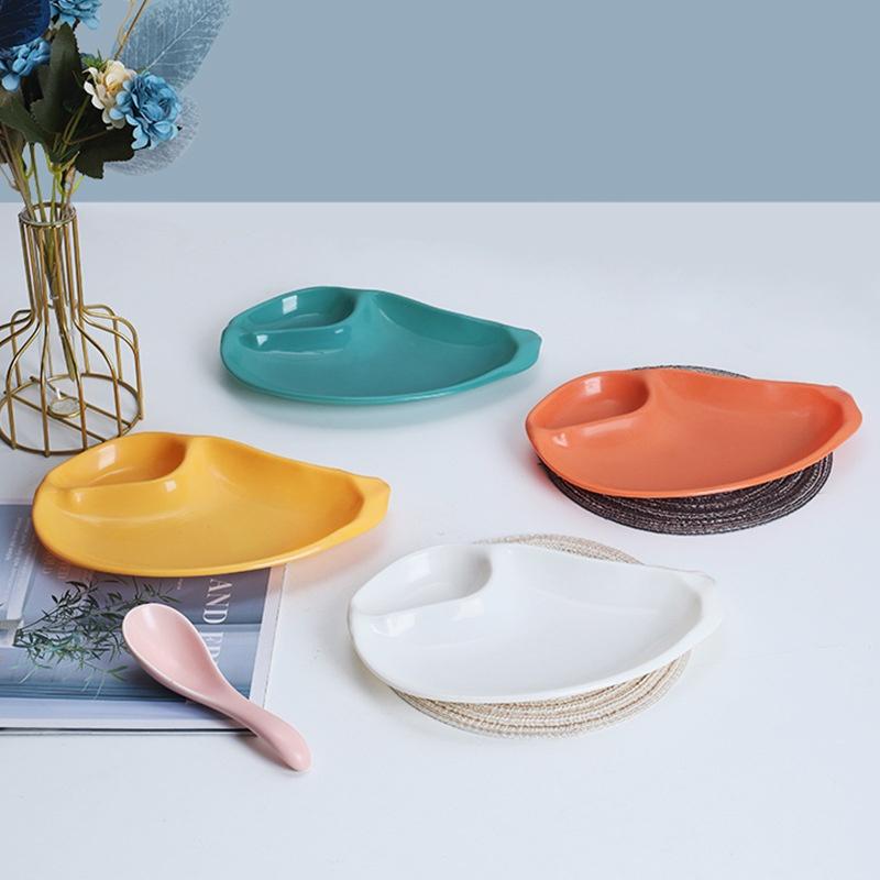 Creative Mango-shaped Seasoning Dish Multi-specification Snack French Fries Dipping Sauce Platter Wheat Straw Fiber Bowl Tableware Household Kitchen Breakfast Snack Dip Tray 5