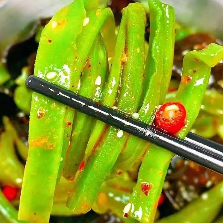 Rau tiến vua kèm Sốt mè tiến vua trộn gỏi chuẩn vị đồ ăn vặt Trung Hoa