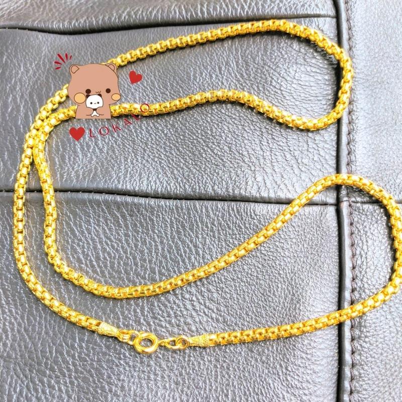 Dây chuyền nam thời trang đốt trúc Ysx vàng giả 24k đeo không phai Lokalo (dài 50 cm)