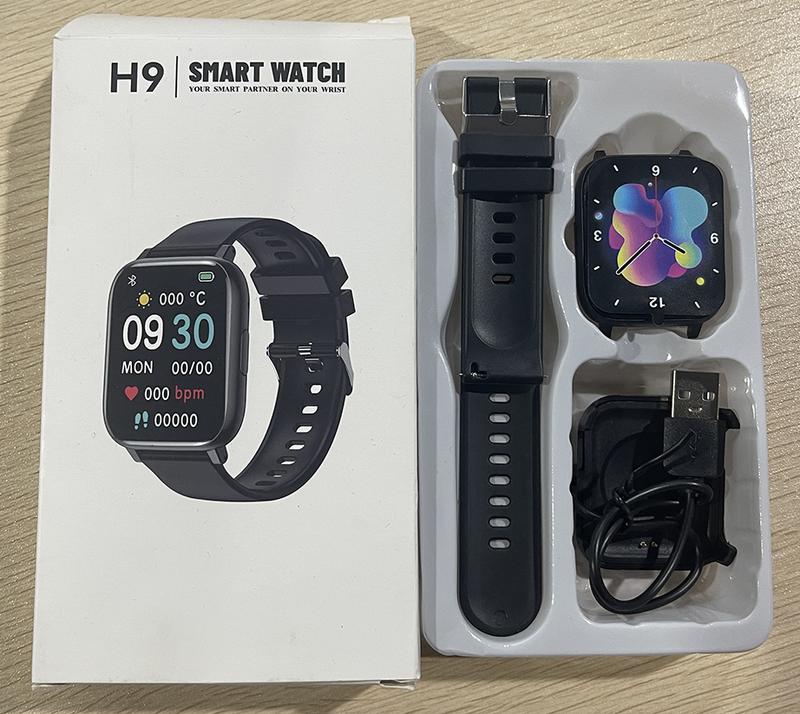 Product Introduction of H9 Smart Watch - 2.01 Inch Sports Watch for Men and Women | Bluetooth Dial Calls, Music, Calculator, Stopwatch | Compatible with Android and iOS Device Screen Chargeable Smartphone Wearable Charging hi watch pro Silicone Usb 36