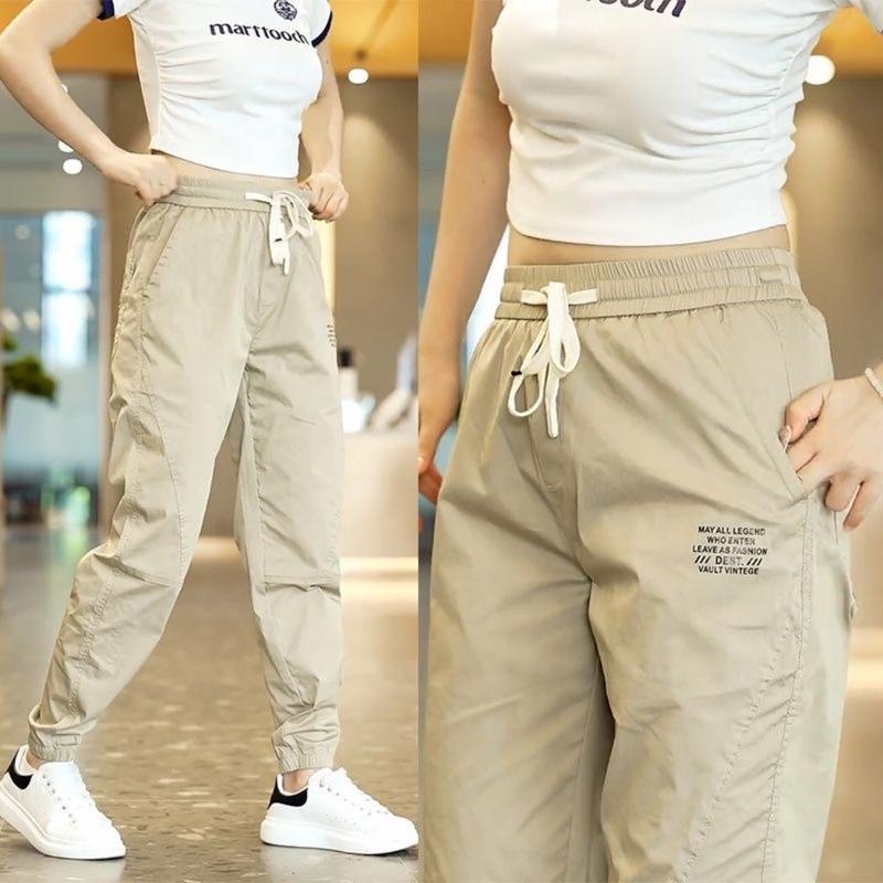 Quần kaki thể thao ống rộng bo chun,quần jogger cạp chun trẻ trung năng động Sport Tập Yoga Tập Gym 3