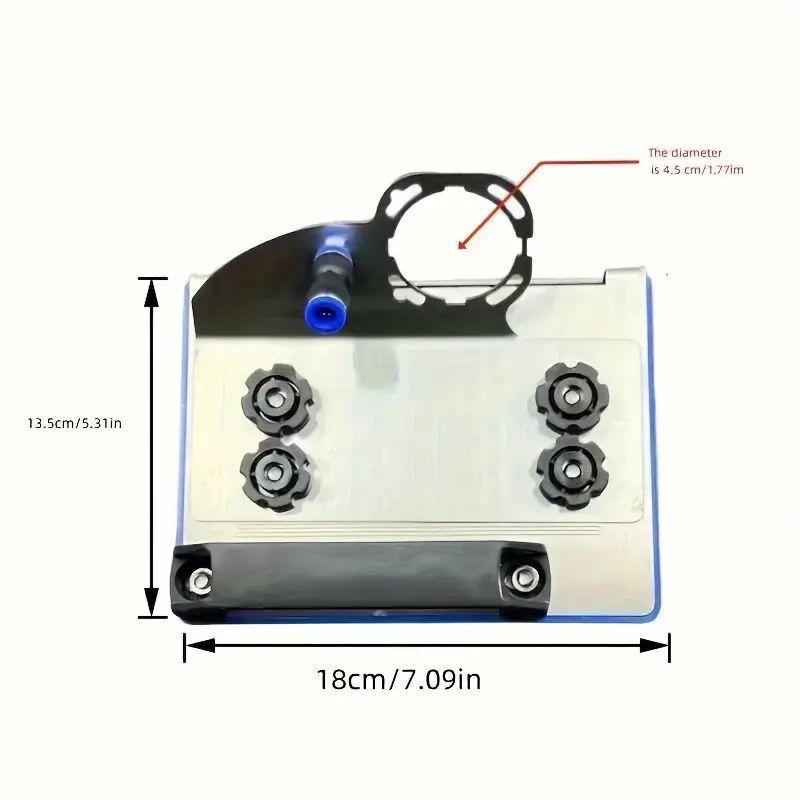 Product Introduction of Angle Grinding Beveling Attachment with Water Pipe, 45° Bracket Angle Grinding Beveling Attachment, Professional Power Tool Accessories for 100-Type Angle Grinding Tool, Power Tool Accessories 1