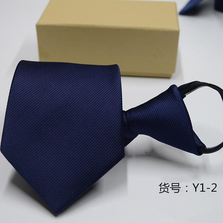 Men's Casual Zipper Tie New Professional Formal Suit Convenient Lazy Tie 6