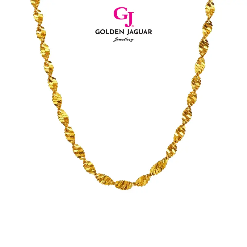 GJ Jewellery Emas Bangkok Emas Korea 24K Gold Plated Rantai Leher