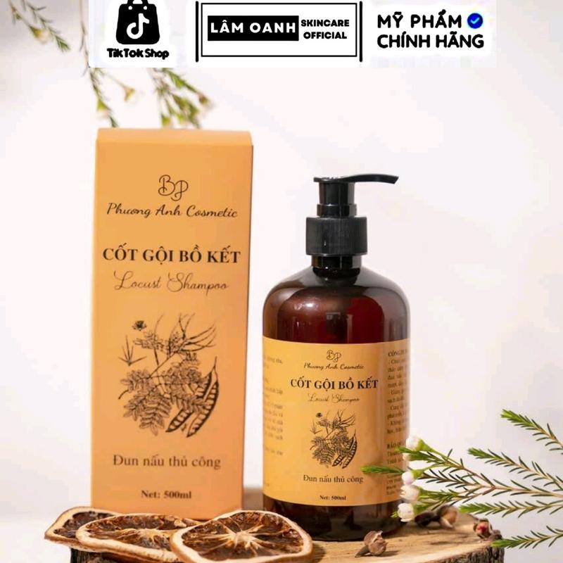 Chính Hãng date mới Dầu Gội Bồ Kết Phương Anh Cosmetic 500ml Chăm Sóc Tóc Nữ Không chứa silicon dau go ibo kett hao duoc