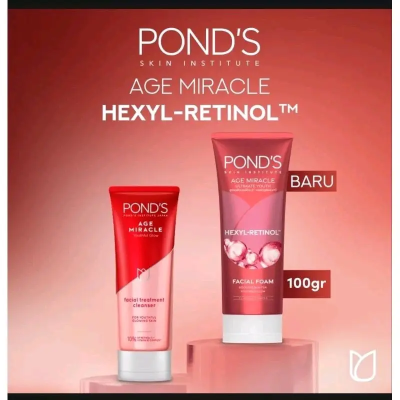 Pond's Age Miracle Sabun Cuci Muka Facial Wash Youtfull Glow 100 g