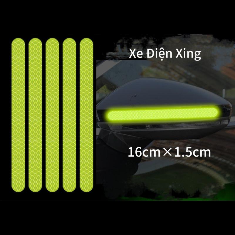 Product Introduction of bộ 2 miếng dán phản quang cảnh báo an toàn chống trầy trang trí dán viền bánh xe điện xe đạp xe máy xe hơi,phụ tùng phụ kiện xe 2