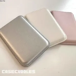 [CASECUDDLES] Pastel Magsafe Wallet - Mag Safe | Magnetic Wallet | Dompet Magsafe | Case Lucu | Magsafe Putih | Case Pink | Case Hitam | Bow Ribbon | Magsafe Wallet Pink Putih Silver Hitam | Card holder | Dompet Kartu