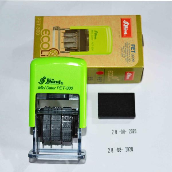 Con dấu ngày tháng năm có sẵn mực Trên Giấy thường PET300/400 Shiny 3