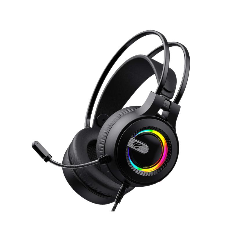 Tai nghe chụp tai có dây Gaming Havit H2040D RGB I Driver 50mm I Jack 3.5mm - Hàng Chính Hãng