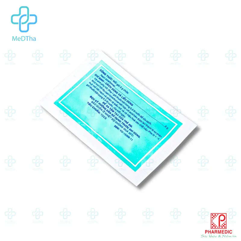 Nabifar 5g Muối Rửa Vệ Sinh - Vệ Sinh Phụ Khoa, Khử Mùi Hôi, Hôi Nách Nhà Thuốc MedTha (10 Gói x 5G) [Chính Hãng] Trà 5