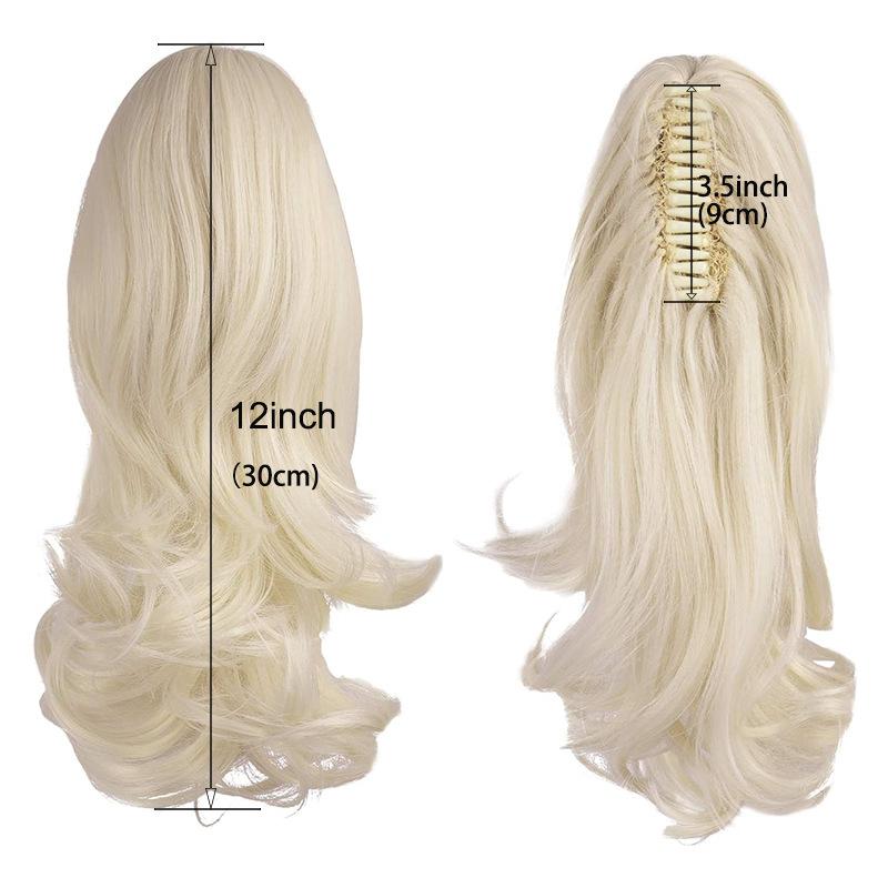 Product Introduction of Kẹp Tóc Càng Cua Lớn, Dành Cho Nữ, Sợi Hóa Học, Tóc Giả Đuôi Ngựa Cong, Tóc Giả Gợn Sóng Sâu Ngắn, Đuôi Ngựa, Bán Buôn, Còn Hàng Women 2