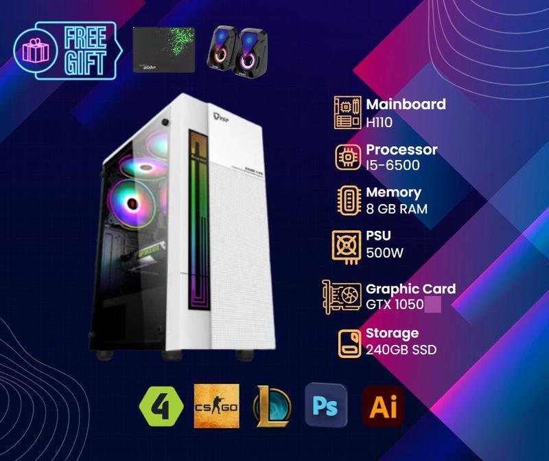 Bộ máy tính chơi game i5 6500 GTX1050/960