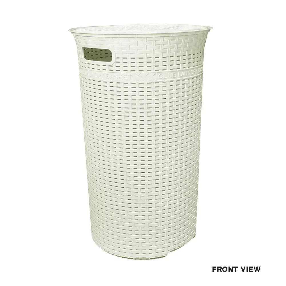 KERANJANG BAJU / LAUNDRY BASKET CLUB / CLUB RATTAN BASKET 900 CRB-900 / KERANJANG BAJU MURAH Pakaian Plastik  Biru Putih Pink Coklat