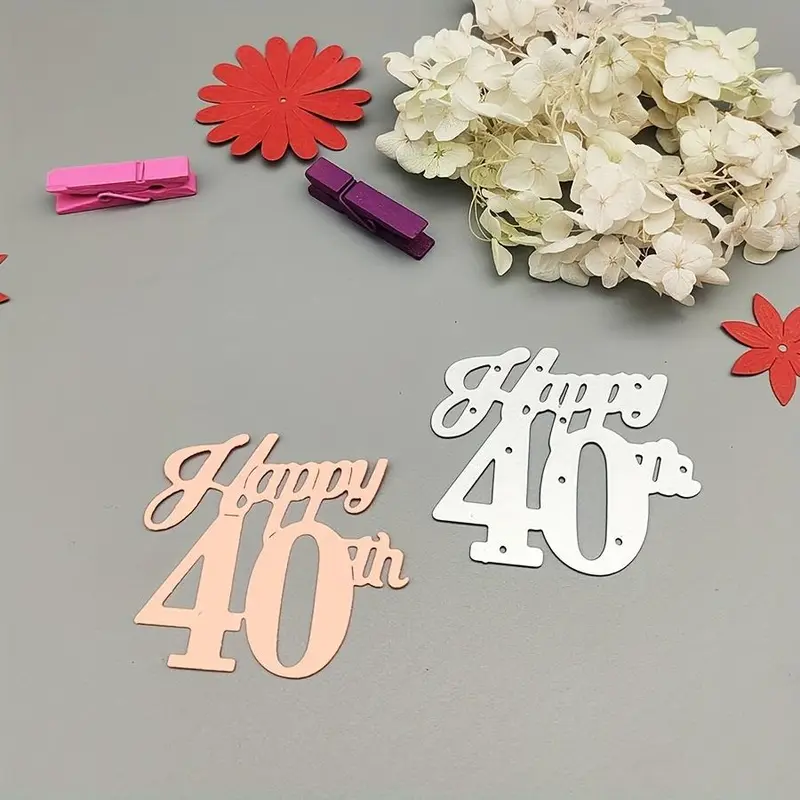 Number & Letter Pattern Metal Cutting Die, 1 Count DIY Scrapbooking & Stamping Die, Greeting Card Making Tool for Scrapbooking & Journal Making 5