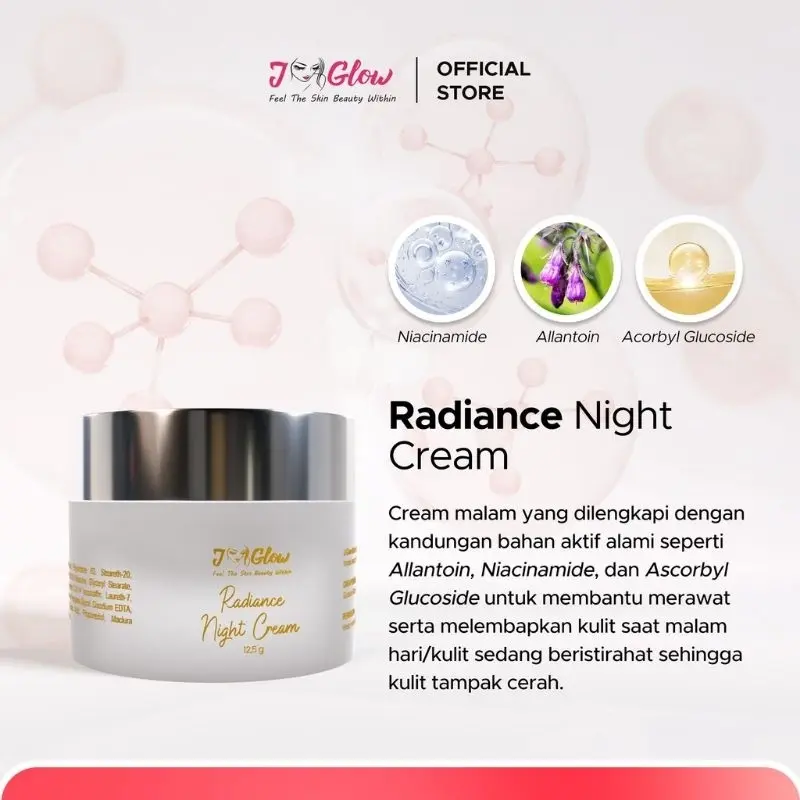 JGLOW Super Whitening Radiance Mencerahkan Kulit Wajah Facial Pencerah Niacinamide dan Perawatan Anti Aging 6