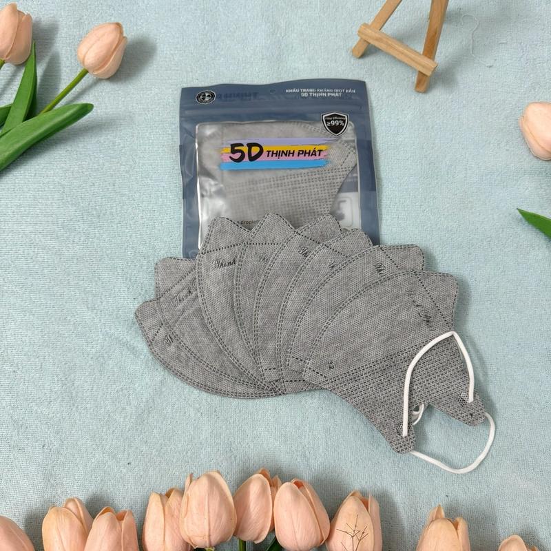 Mua 100 Tặng 10 Chiếc Khẩu Trang 5D THỊNH PHÁT 3 Lớp Thời Trang Phụ Kiện Accessories Che Mặt Móc Khoá khẩu trang & phụ kiện 【thời trang đen】 vn Nam 3