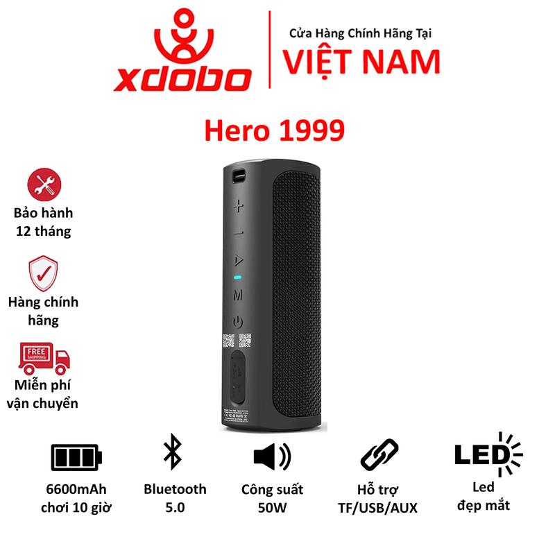 Loa Bluetooth 5.0 Xdobo Hero 1999 Công Suất 50W, Chống Nước IPX7, Hỗ Trợ Thẻ TF, USB Sạc Dự Phòng - BẢO HÀNH 12 THÁNG Củ Loa Nghe Nhạc