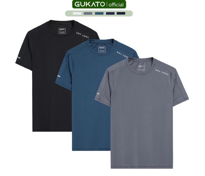 [COMBO 3]  Áo thể thao nam vải thun lạnh thông hơi lỗ nhỏ, chất coolmax thể thao mát lạnh thoáng khí,vận động thoải mái DR-ATT03
