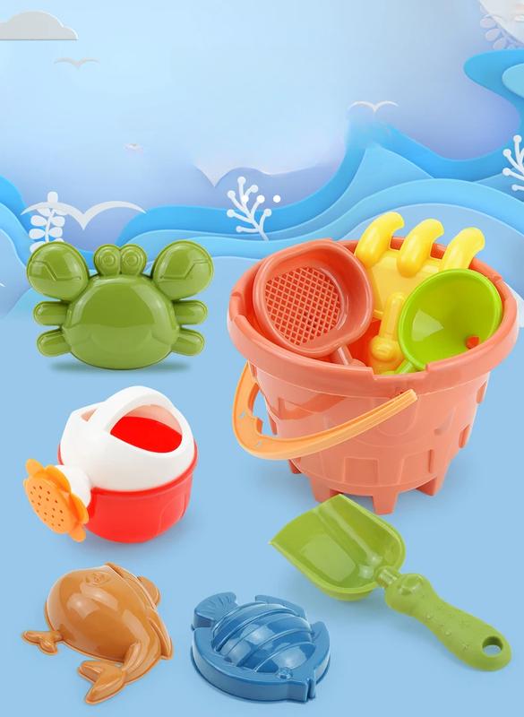 Product Introduction of 9PCS Summer Beach Set Toys For Kids Digging Sand Plastic Bucket Shovel Kit Tools Outdoor Toys for Children Beach Water Game Toy 3