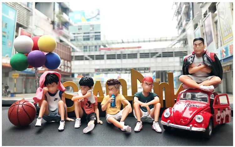 Product Introduction of Car Telephone Number Plate Interior Anime Decoration SLAM DUNK Hanamichi Sakuragi Action Figure Ornament Auto Accessories Gifts 2