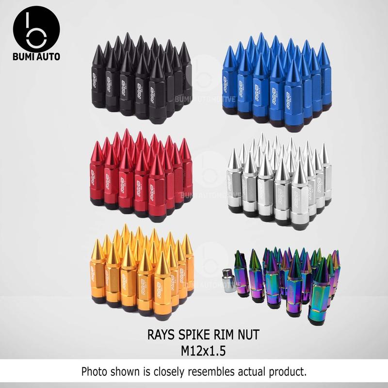 3-piece Rays Spike Racing Rim Nuts Sport Wheel Nuts M12x1.5 - TikTok ...