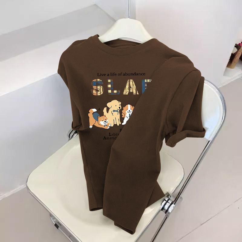 Product Introduction of Fashion Fun Animal Print Short Sleeve T-Shirt Women's Loose Top 3