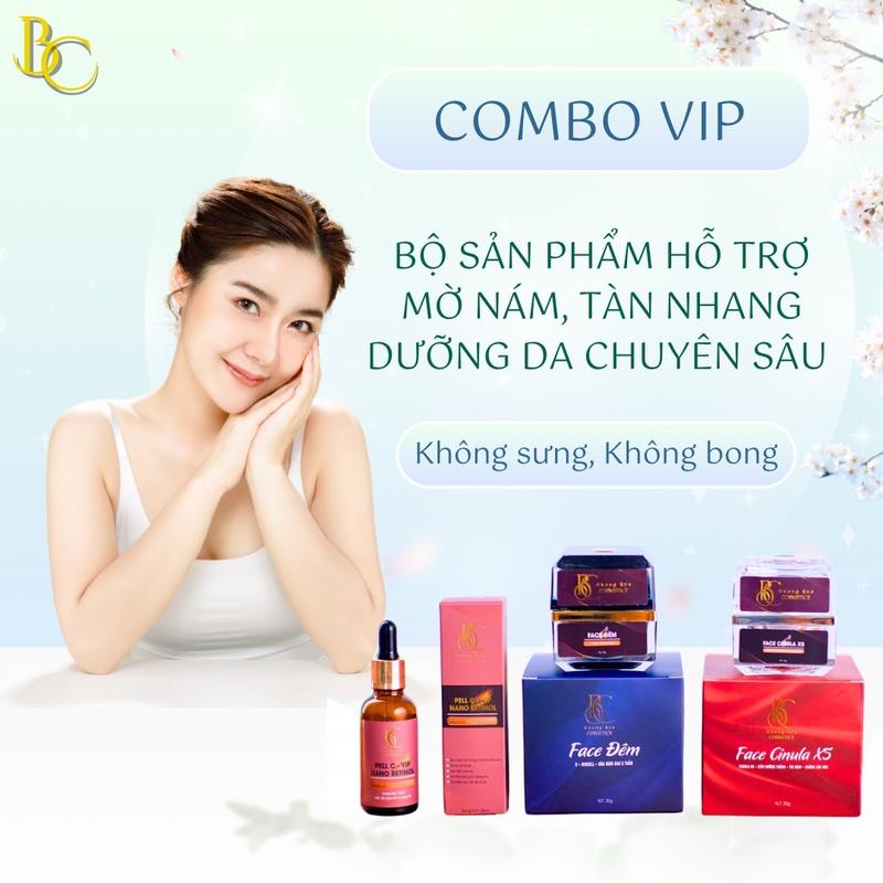 TẶNG SỮA RỬA MẶT KHI MUA COMBO Combo VIP Kem Cinula X5 + Kem đêm C-Biocell + Peel C-Vip Hỗ trợ mờ nám tàn nhang Dưỡng da chuyên sâu. Skincare.