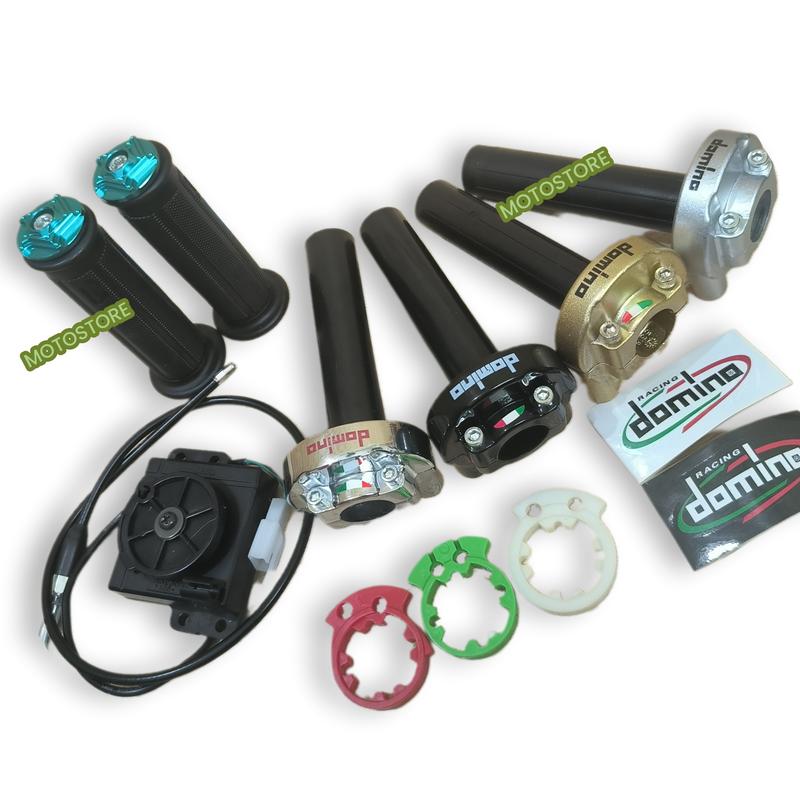 Combo cùm tăng tốc domino 2 dây ga và bao tay TPT kèm gù salaya, bộ chuyển ga cho xe điện