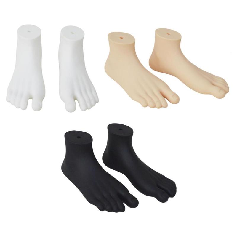 2 Pieces Foot Model Sock Display Model Stockings Foot Forms Malls ...