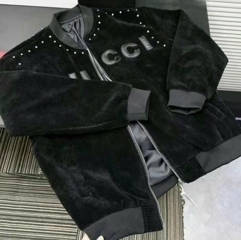 Áo Bomder G_G Chất Nhung Cao Cấp Chữ Da Thêu Nổi Đính Đá áo  bomber  boy  phố