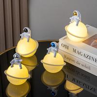 Gambar 【Apligod】Simple Decorative Light COD Bedside Atmosphere Light Astronaut Planet Small Night Light - Gold dari Apligod Kota Bekasi 1 Tokopedia