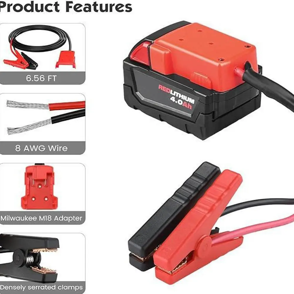 1 Meter Length Car Boost Cable 1 Meter Length ABS And Aluminum Anti-Corrosion Material Easy To Use Non-Deformed